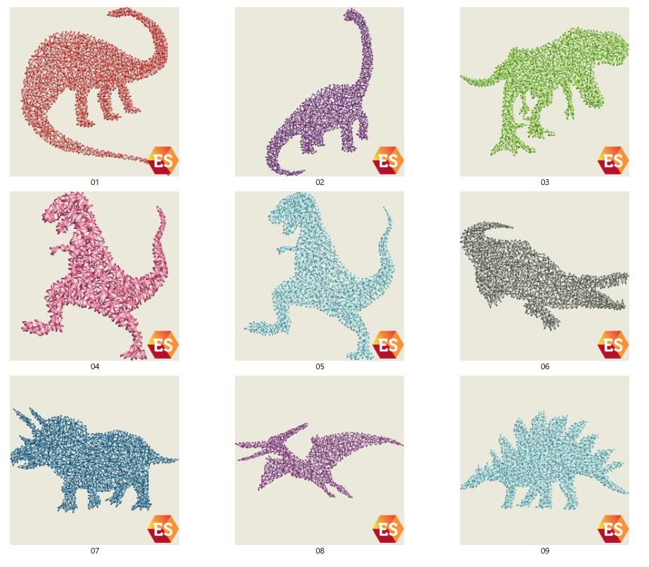 A刺繍工房刺繍CD企画 その7    恐竜クモの巣刺繍の鬼検品♪