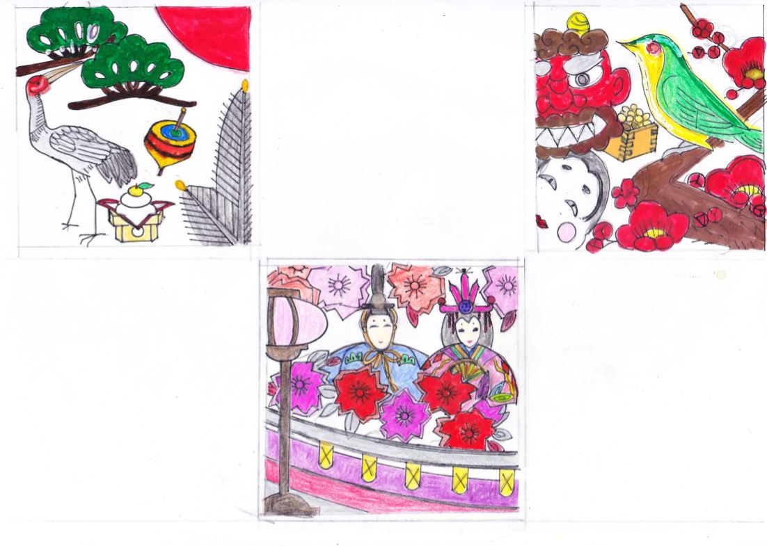 デコレーションズ刺繍CD企画♡　その16 花札アレンジデータ製作♪　entrance embroidery