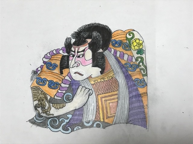 デコレーションズ刺繍CD企画♡　その74歌舞伎とお姫様刺繍データ製作♪　entrance embroidery