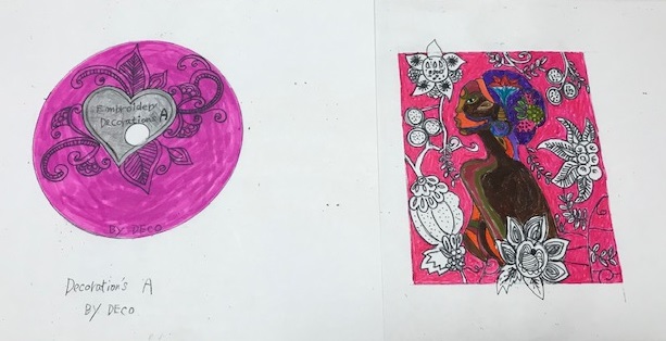 デコレーションズ刺繍CD企画♡　その91 エレガントマダムの刺繍データ♪　entrance embroidery