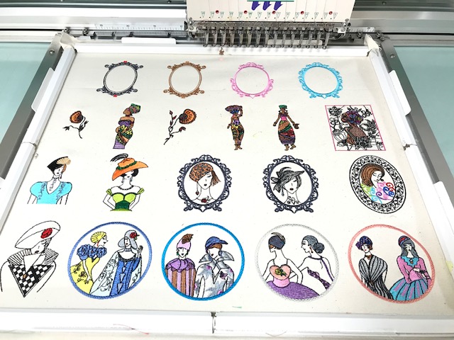 デコレーションズ刺繍CD企画♡　その101♪ 試し縫い　entrance embroidery