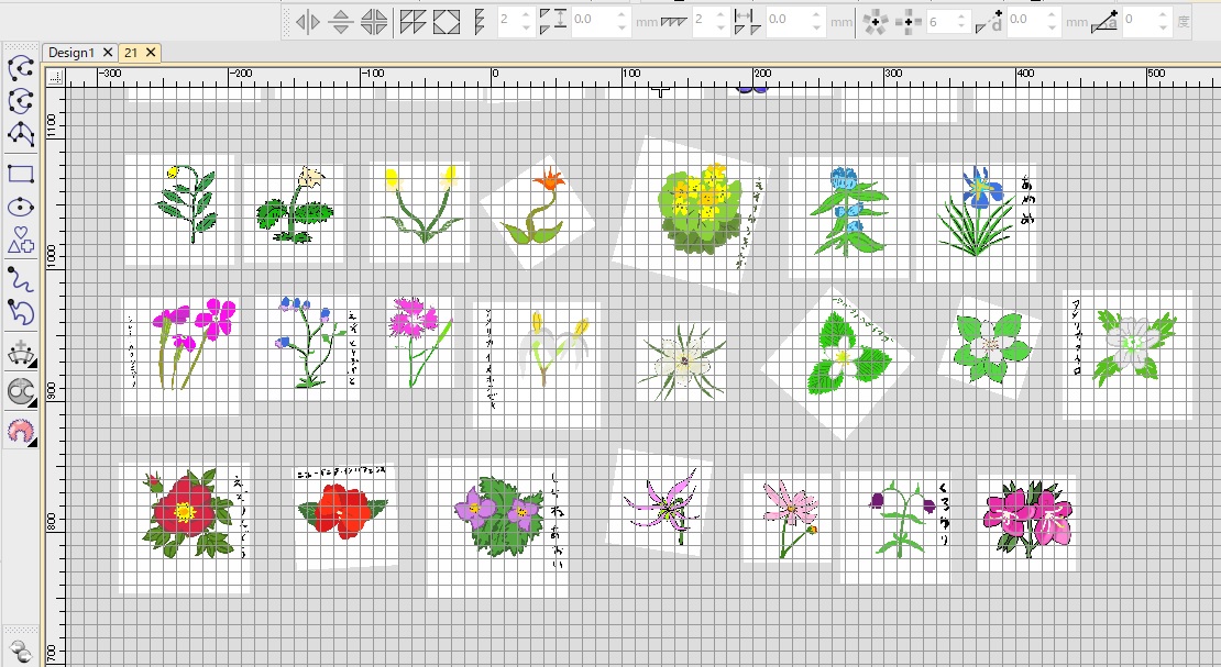 新刺繍CD企画　その29 お花の刺繍データ製作♪　ミシン刺繍来てます。来てます(≧▽≦)✨
