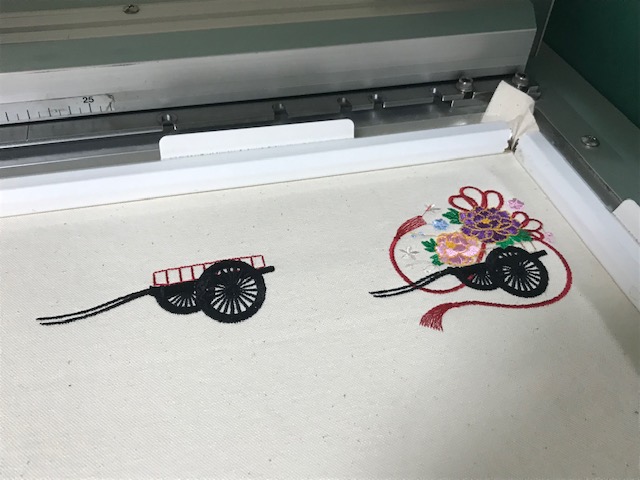 ☆和柄刺繍CD企画 その63 日本の伝統刺繍モチーフ　(Japanese traditional embroidery motif)製作♪