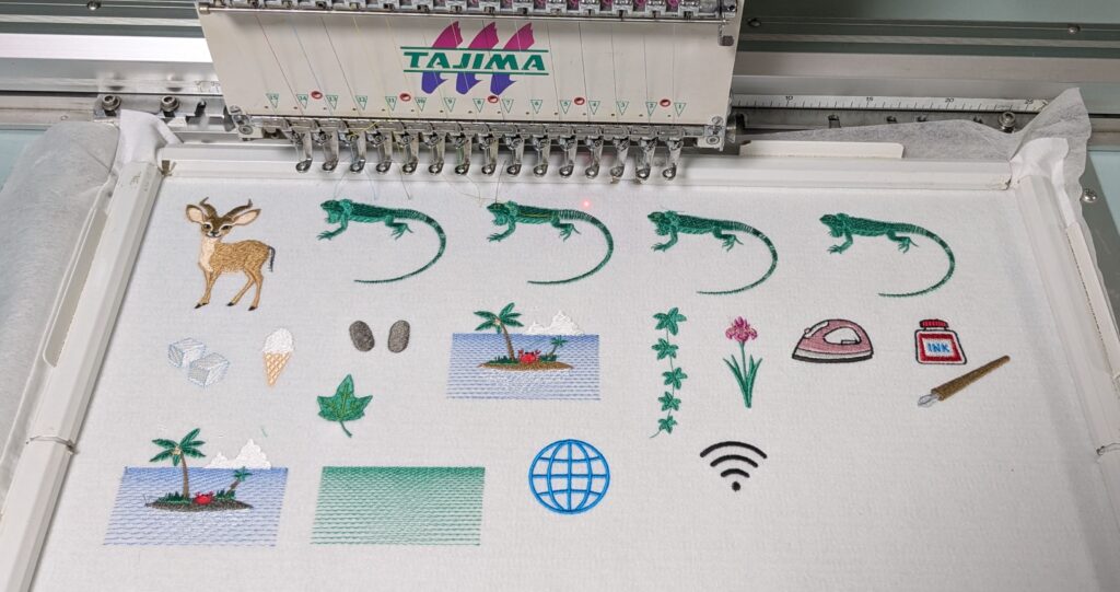 フェスブログ更新致しました。新刺繍CD企画72 刺繍の試し縫いI