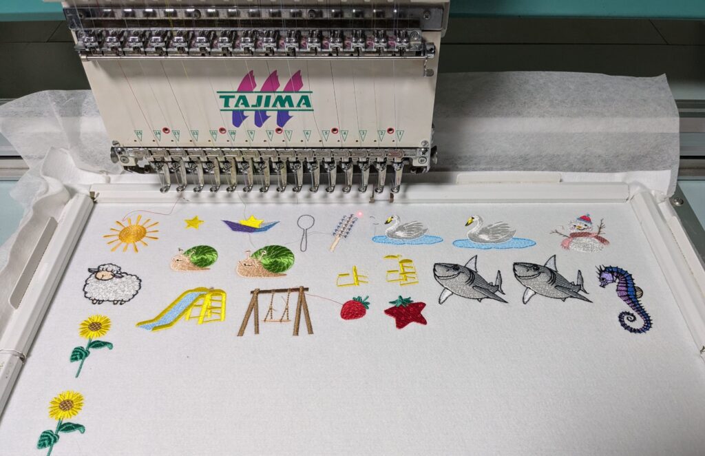 フェスブログ更新致しました♪　新刺繍CD企画74 刺繍の試し縫い『S』