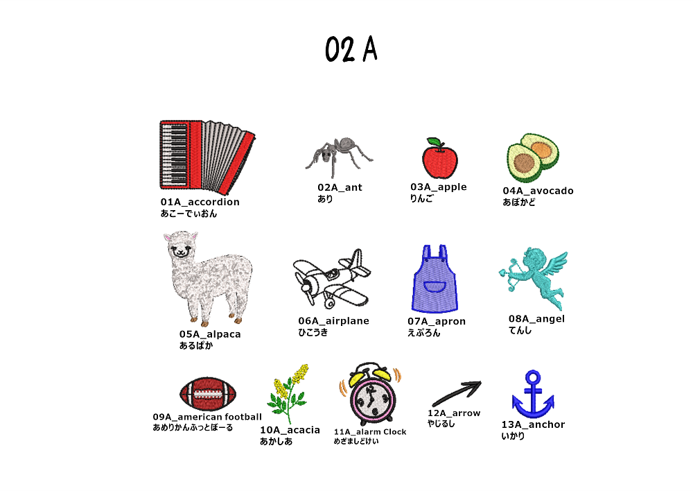 新刺繍CD企画76 プレビュー一覧の制作♪
