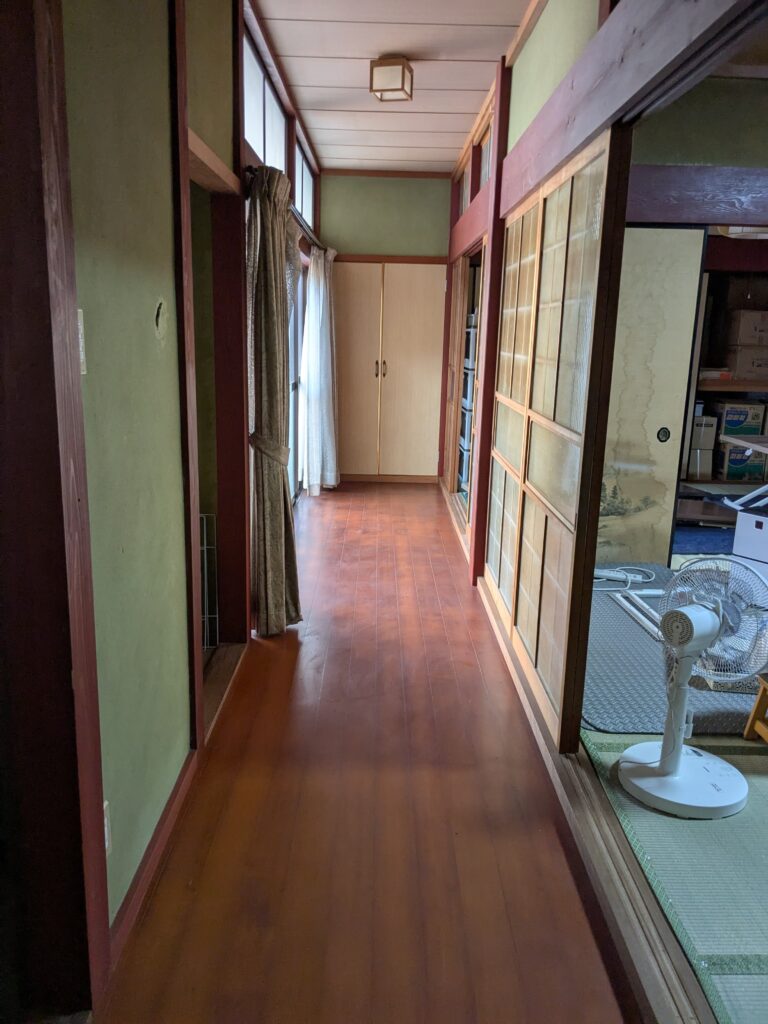 廊下の片付け♪