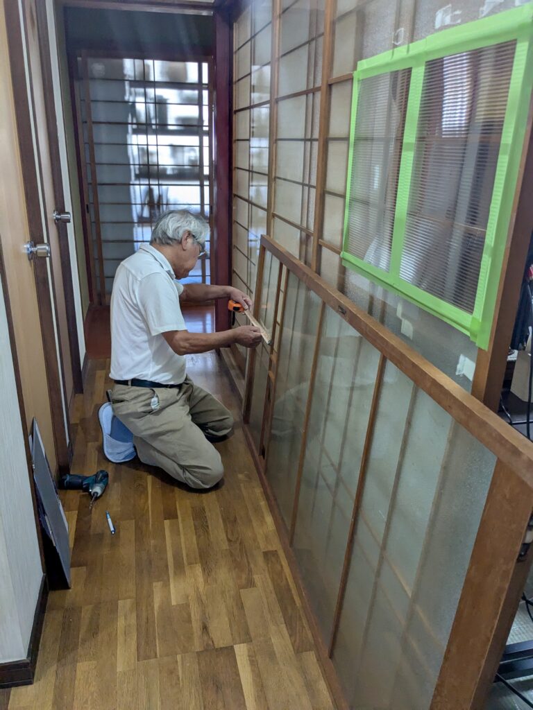 古民家再生ブログ・株式会社辻工務店様 その22  建具屋さんと看板屋さん💖
