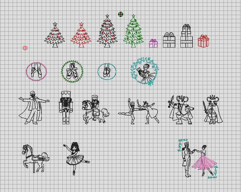 エレガント系刺繍データ制作・CD企画 その25　くるみ割り人形