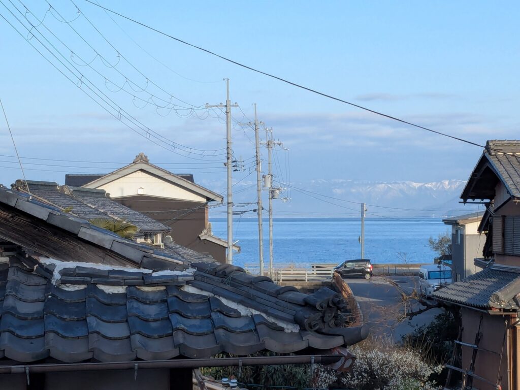 二階からの琵琶湖の景色✨