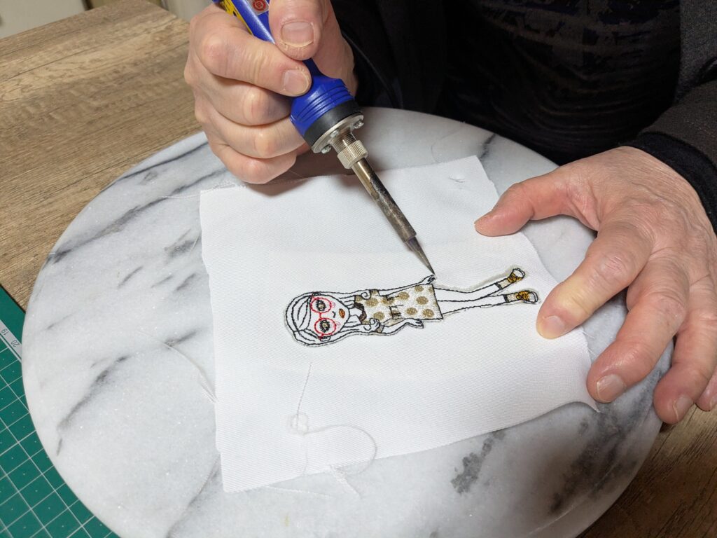 ミシン刺繍合宿・刺しゅうプロレッスン✨　もじゃもじゃ刺繍✨