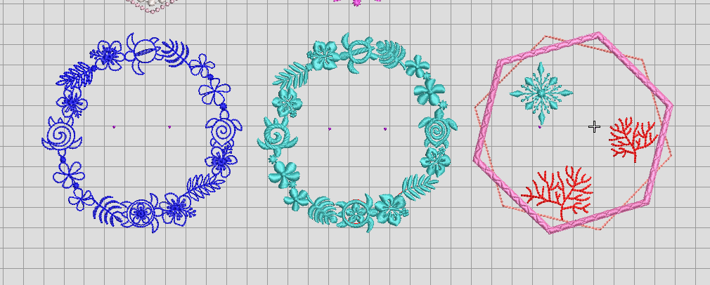 ハワイ＆ブライダルの新刺繍CD企画💖　その18💖 リングピローのデータ制作♪♪