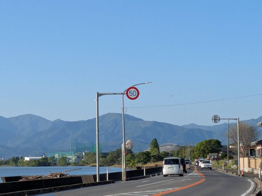 琵琶湖の湖岸沿い💖