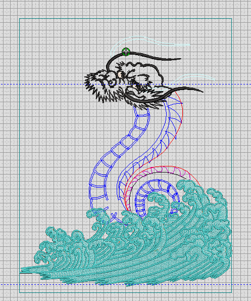フェスティバルブログ更新しました。龍の刺繍のデータ制作♪♪♪